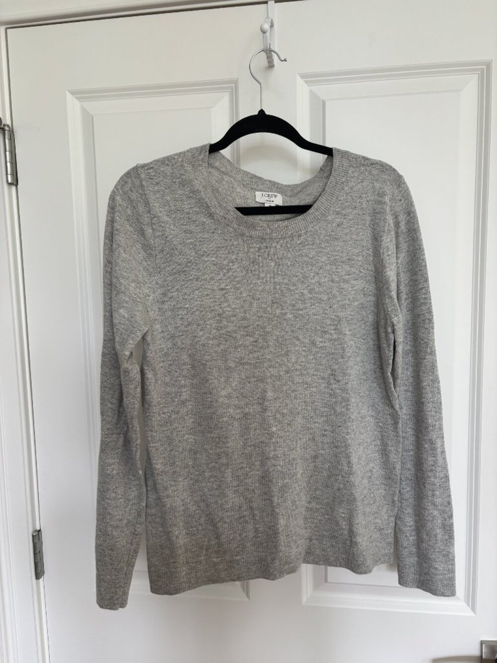 J.Crew Teddie Heather Gray Crewneck Sweater, Size M